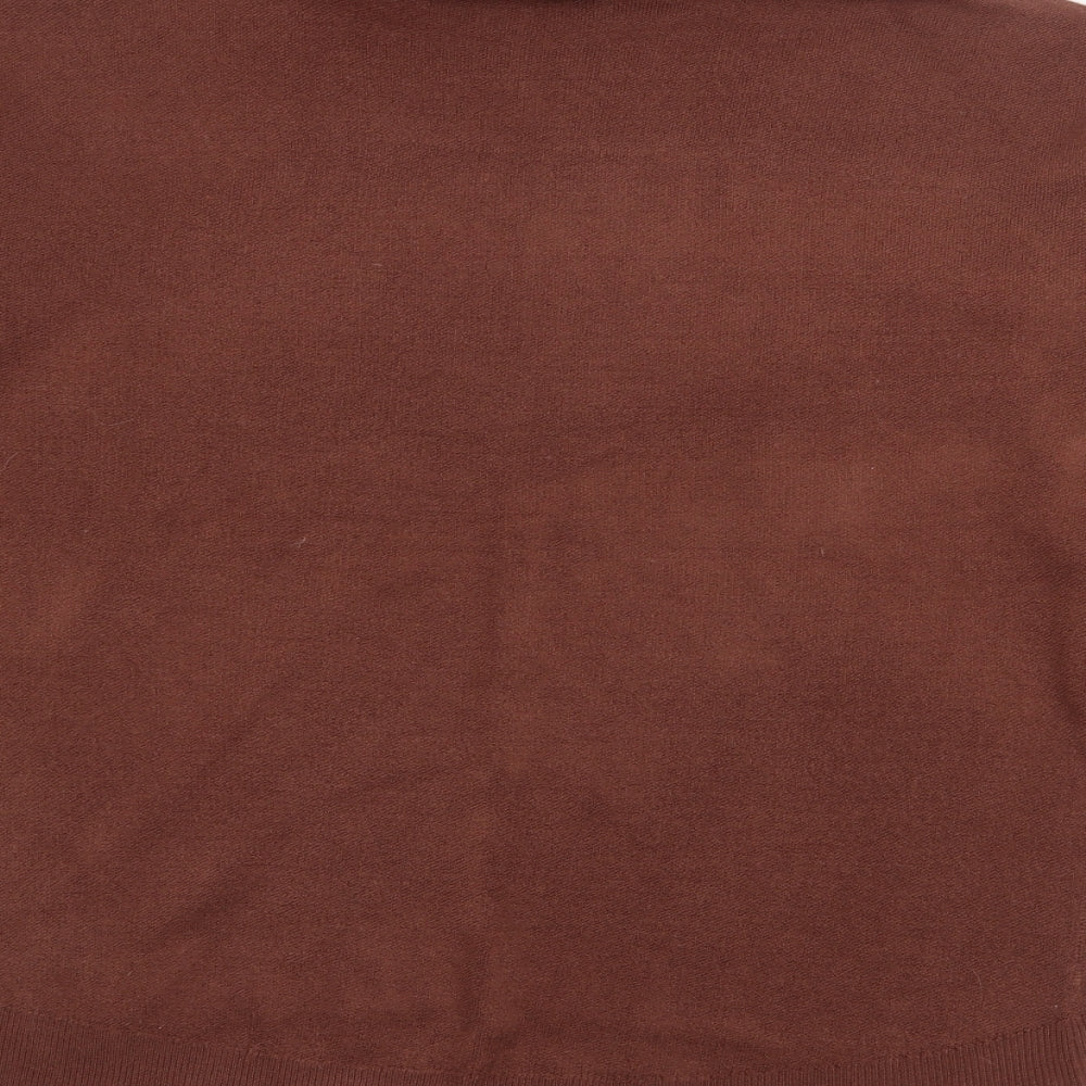 Primark Womens Brown Roll Neck  Acrylic Pullover Jumper Size S