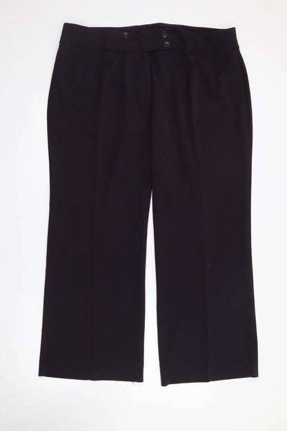 Womens UK Size 20 Marks and Spencer Regular Fit  Purple Trousers