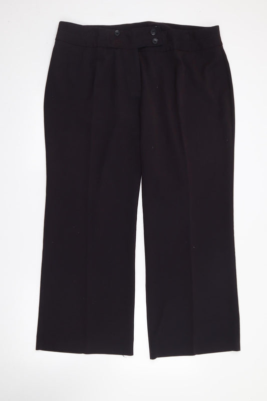 Womens UK Size 20 Marks and Spencer Regular Fit  Purple Trousers