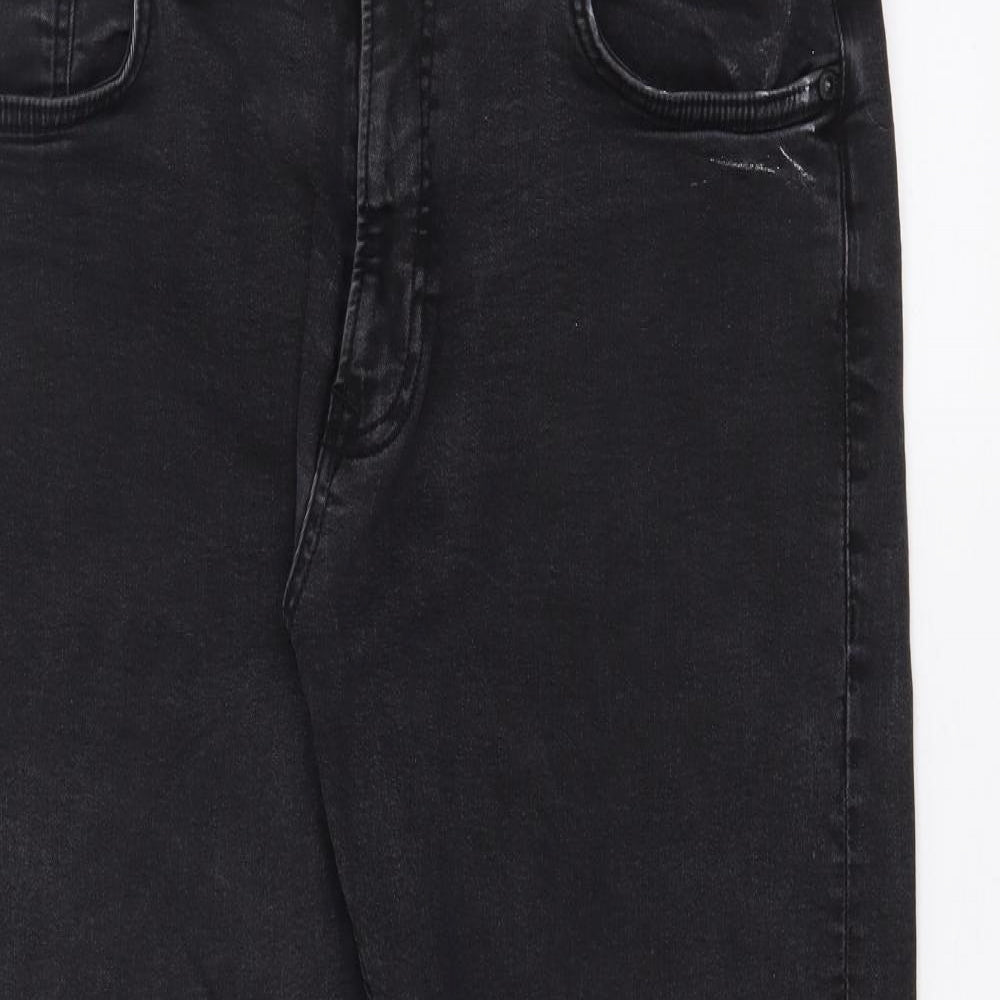 Womens UK Size 36 in Easy Regular Fit Straight Black Jeans