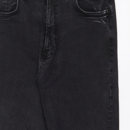 Womens UK Size 36 in Easy Regular Fit Straight Black Jeans