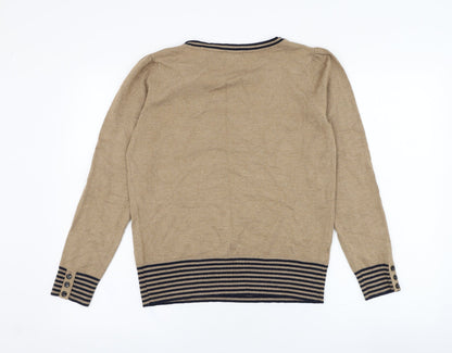 Womens UK Size M CC Brown Pullover Jumper