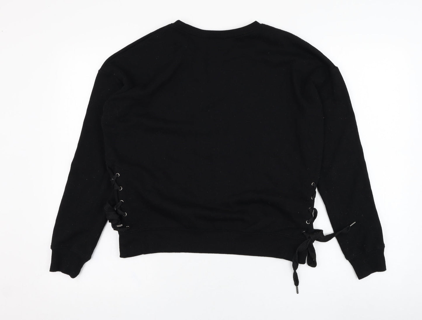 New Look Womens Black  Polyester Pullover Sweatshirt Size 10  Pullover