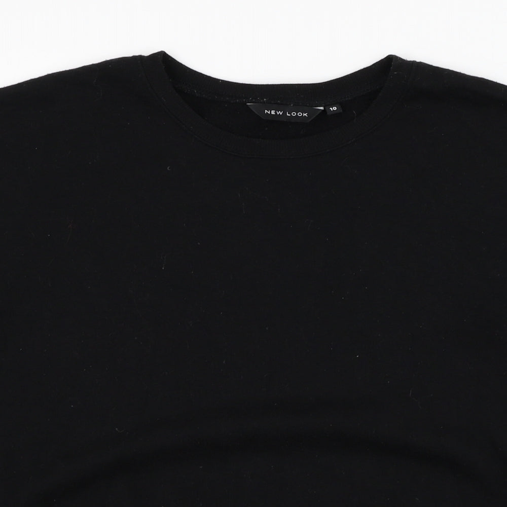 New Look Womens Black  Polyester Pullover Sweatshirt Size 10  Pullover
