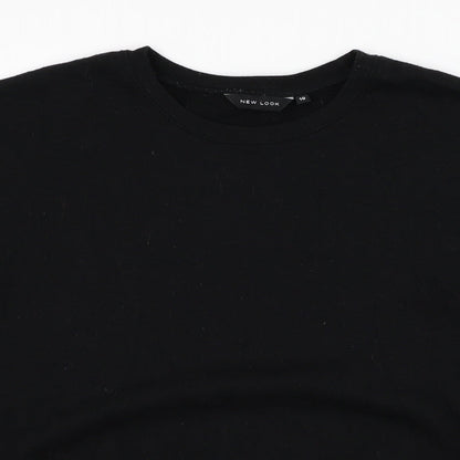 New Look Womens Black  Polyester Pullover Sweatshirt Size 10  Pullover