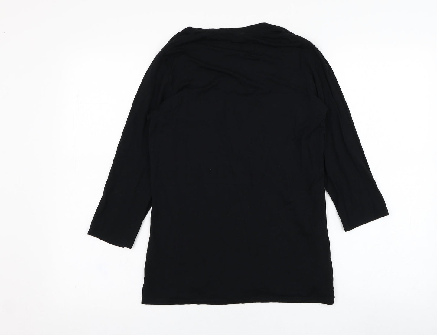 Womens UK Size 12 Marks and Spencer Black Cape Jumper