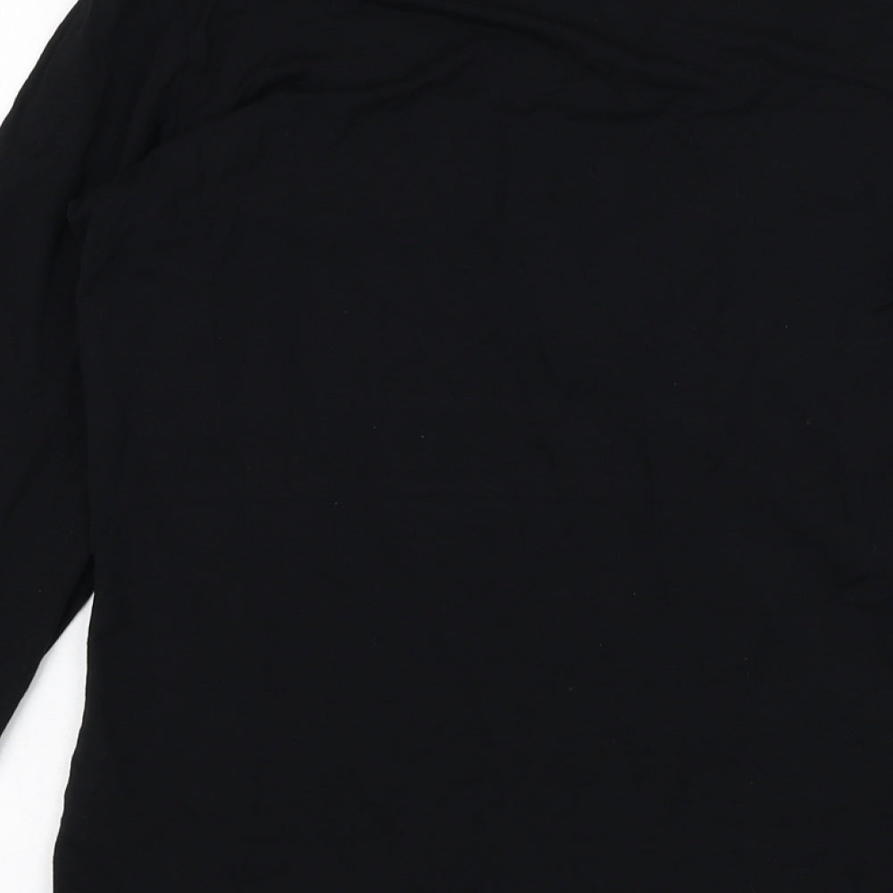 Womens UK Size 12 Marks and Spencer Black Cape Jumper