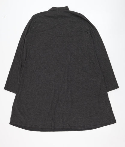 South Womens Grey  Polyester Shift  Size 10  Mock Neck Pullover
