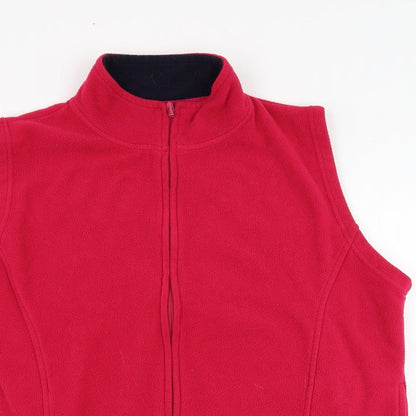 Womens UK Size 18 EWM Pink Full Zip Sweatshirt