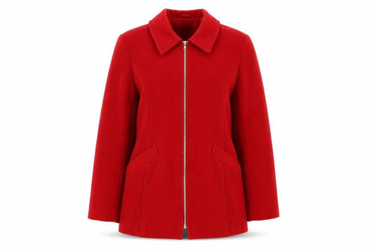 Womens UK Size 10 Charlotte Halton Red Overcoat