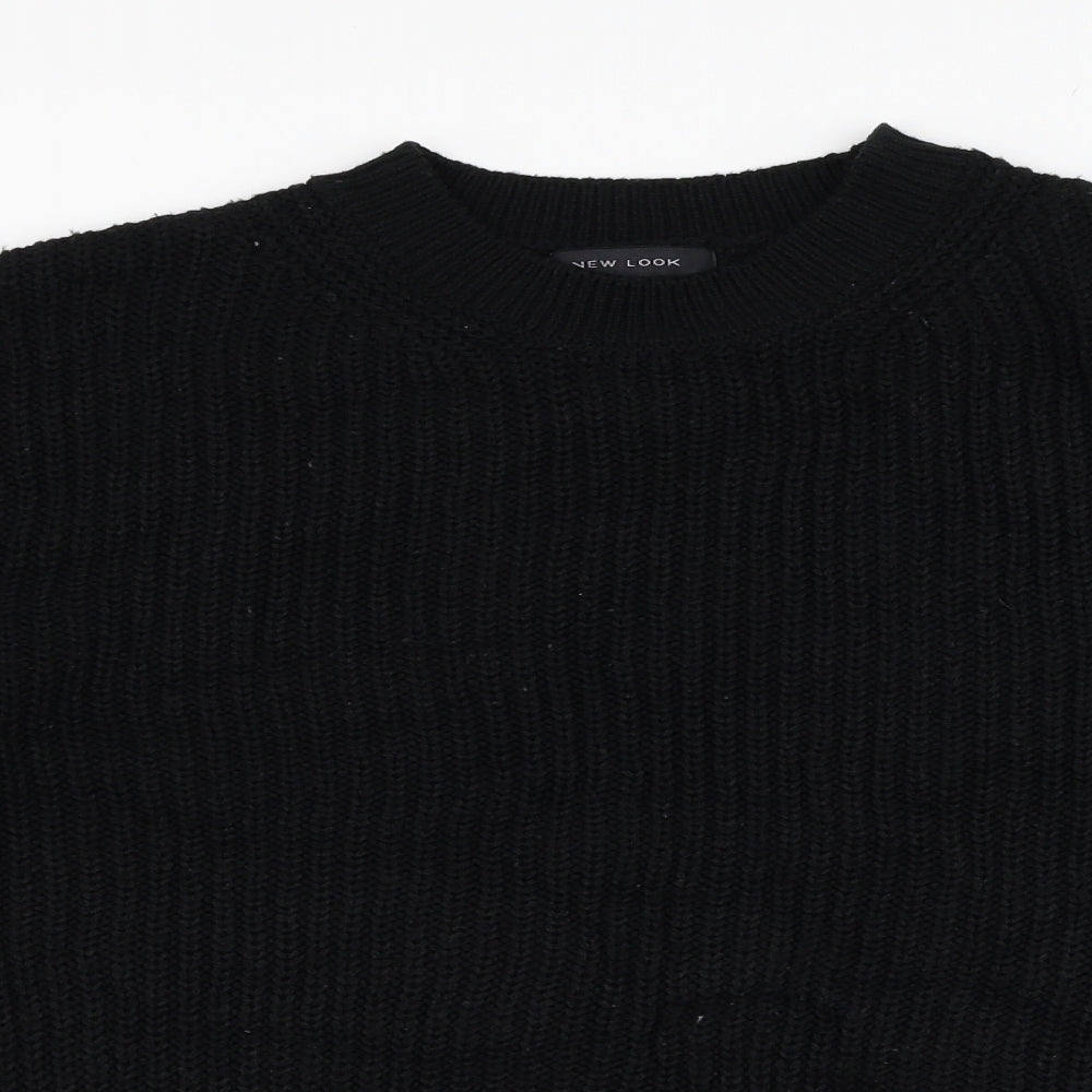 Womens UK Size S New Look Black Pullover Jumper