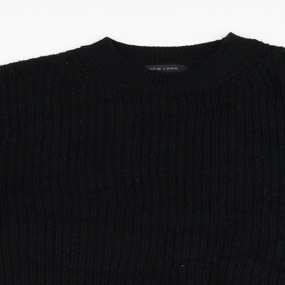 Womens UK Size S New Look Black Pullover Jumper