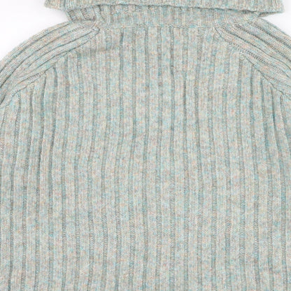 George Womens Green Roll Neck  Acrylic Pullover Jumper Size M