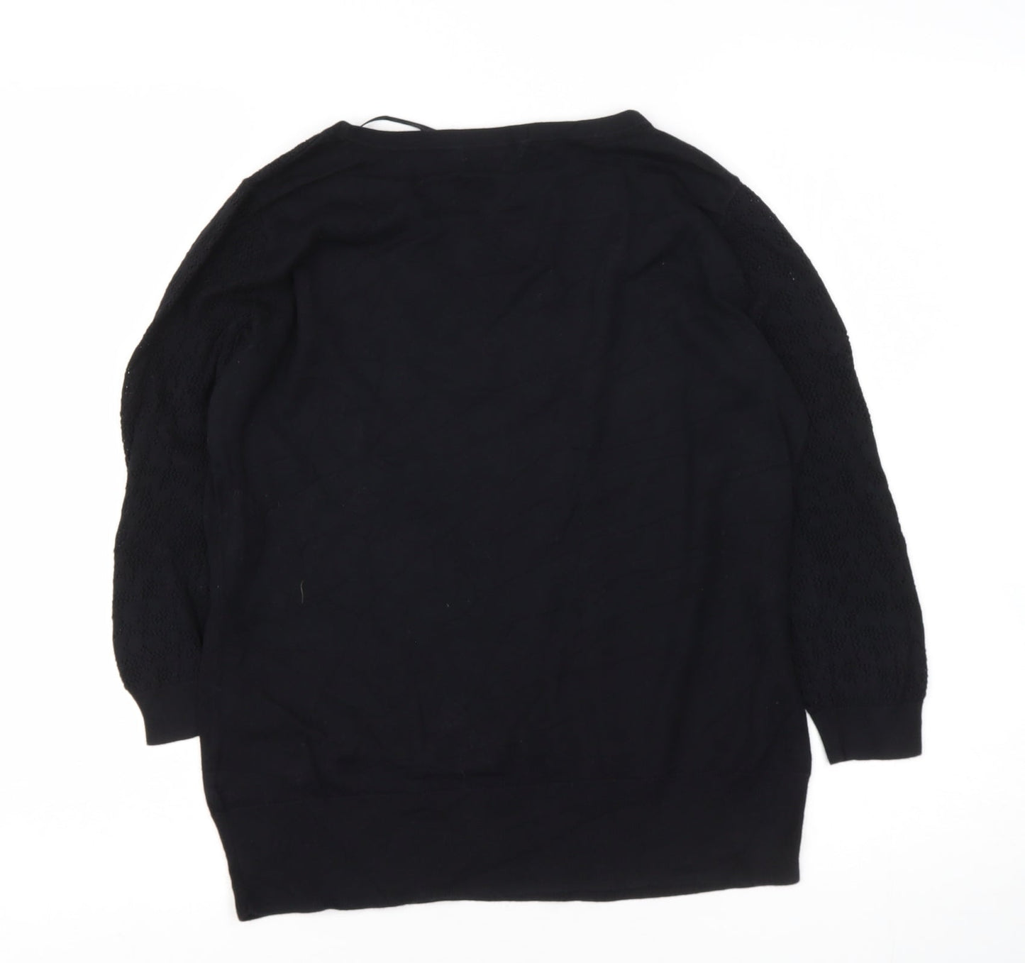 Womens UK Size M H&M Black Pullover Jumper