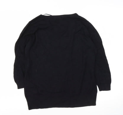 Womens UK Size M H&M Black Pullover Jumper