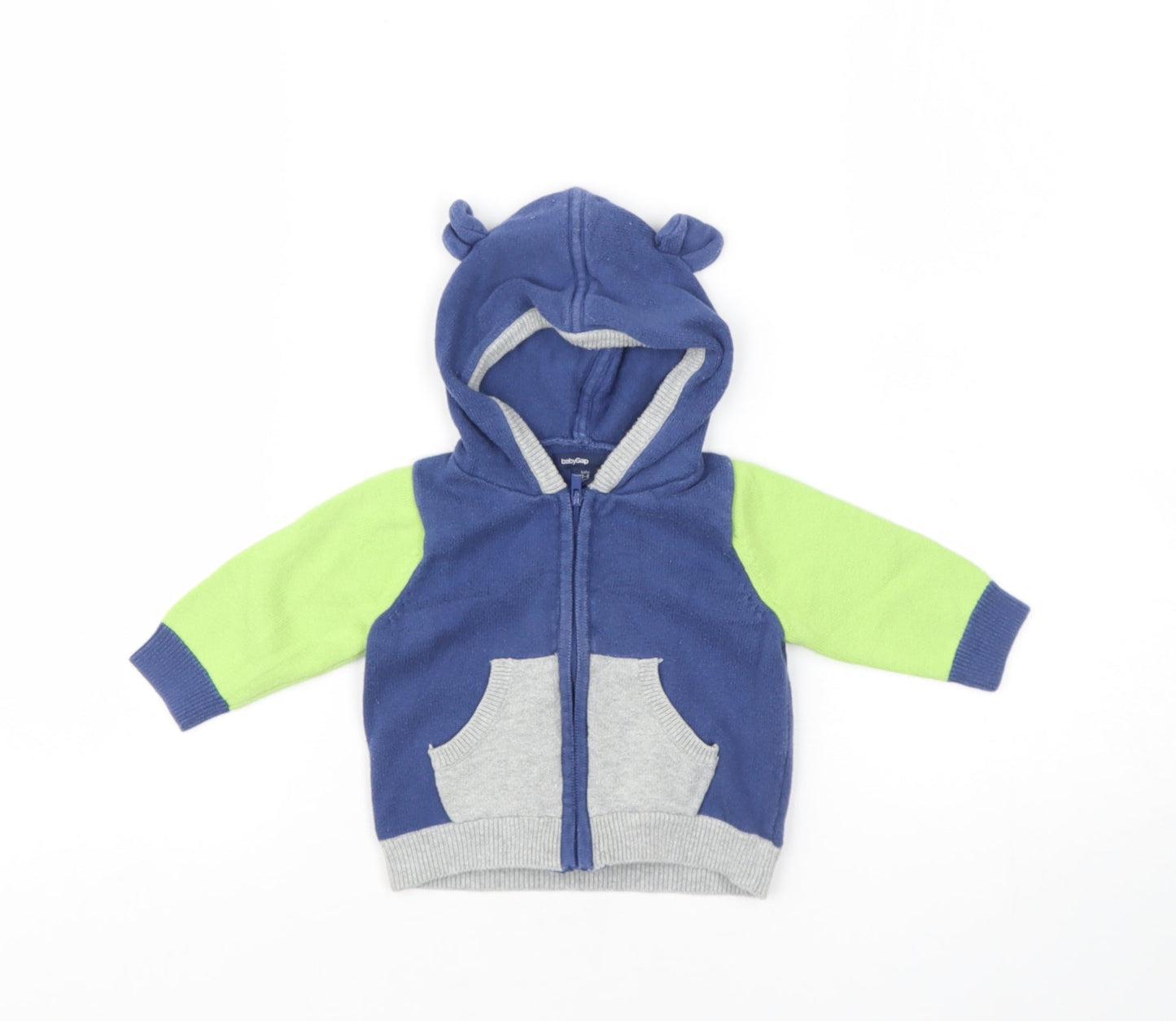 Gap Baby Blue  Cotton Cardigan Jumper Size 3-6 Months