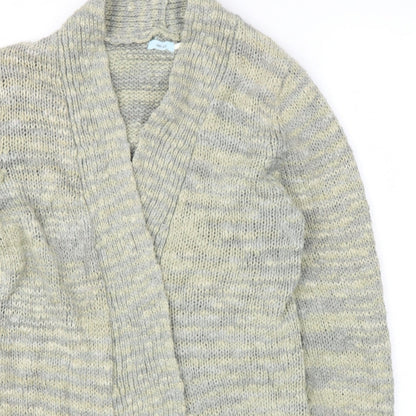 Kimchi Blue Womens Green V-Neck  Cotton Cardigan Jumper Size L
