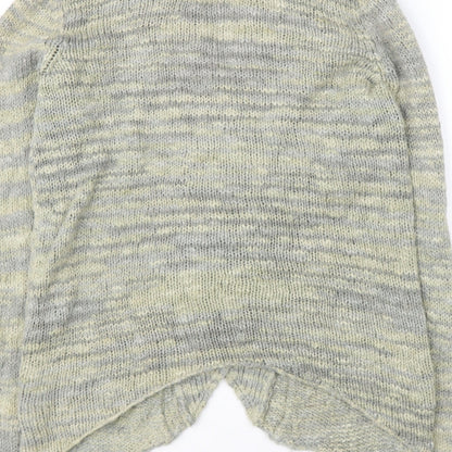 Kimchi Blue Womens Green V-Neck  Cotton Cardigan Jumper Size L