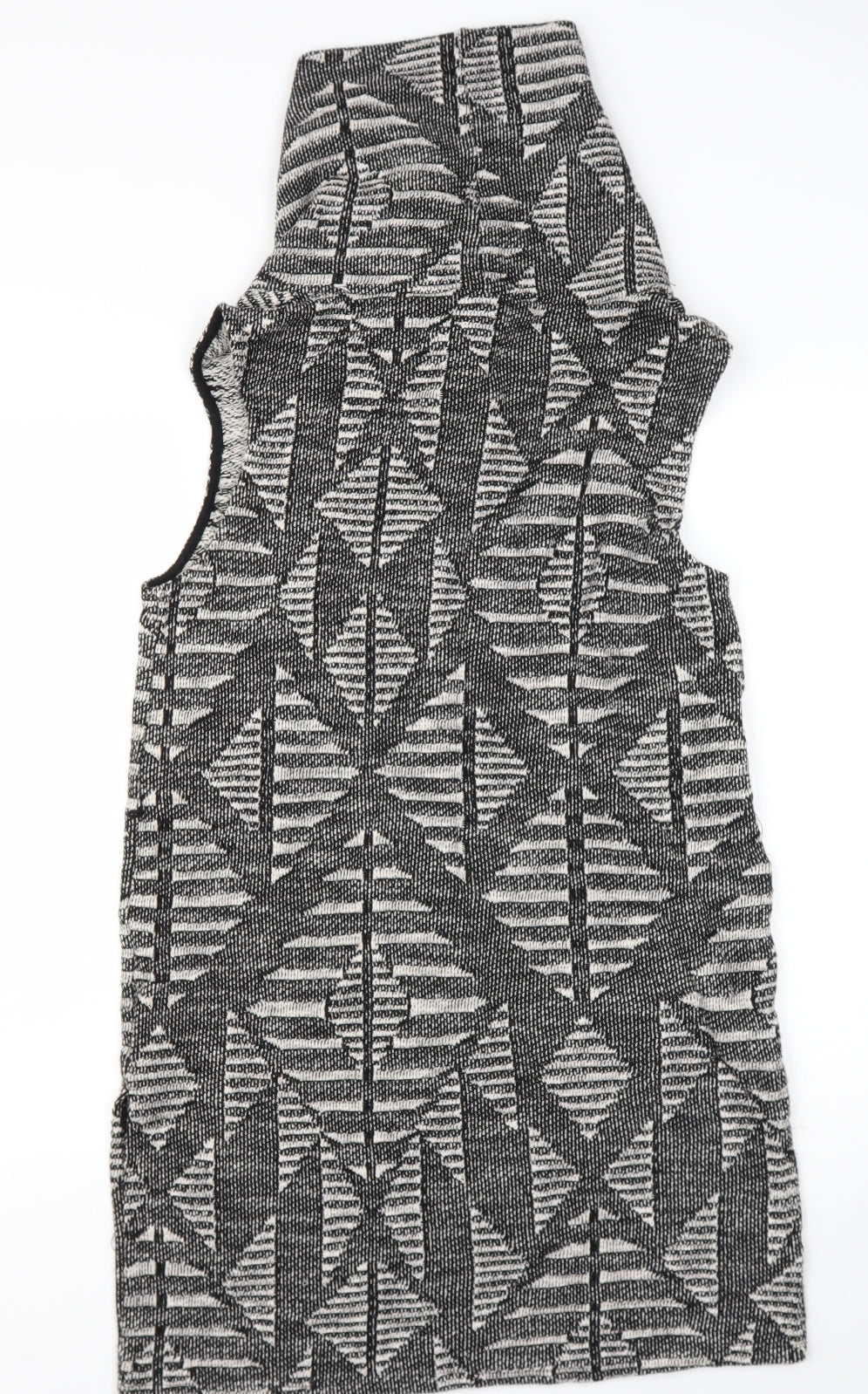 Oasis Womens Black  Cotton Jumper Dress  Size M  Roll Neck