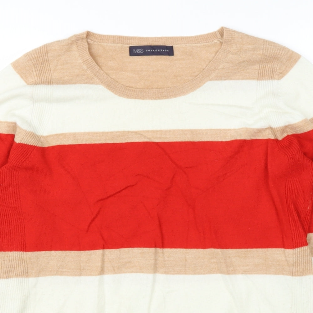 Womens UK Size 12 Marks and Spencer Beige Pullover Jumper