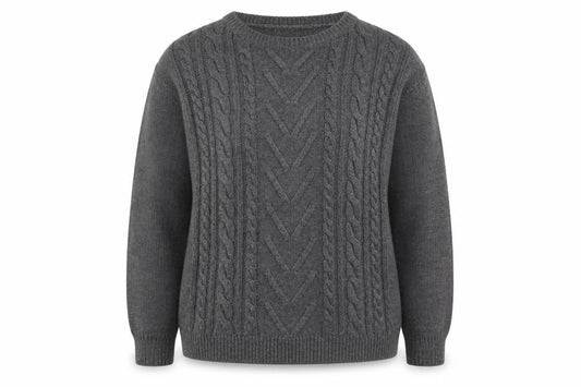 Womens UK Size M Papaya Grey Pullover Jumper