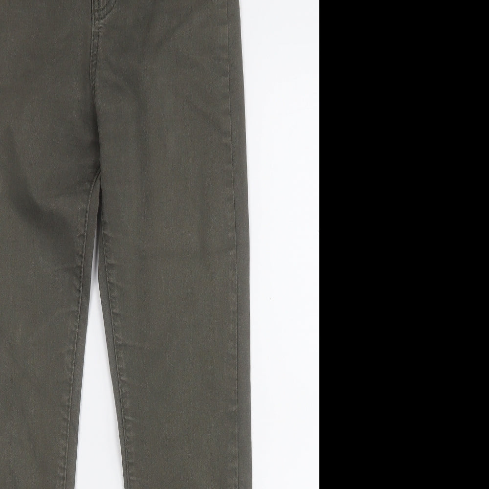 porto bello Womens Green  Cotton Skinny Jeans Size 8 L26 in Regular Button