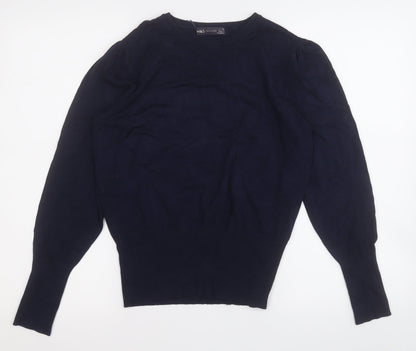 Womens UK Size 12 Marks and Spencer Blue Pullover Jumper