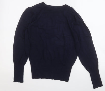 Womens UK Size 12 Marks and Spencer Blue Pullover Jumper