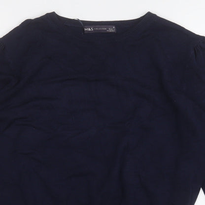 Womens UK Size 12 Marks and Spencer Blue Pullover Jumper