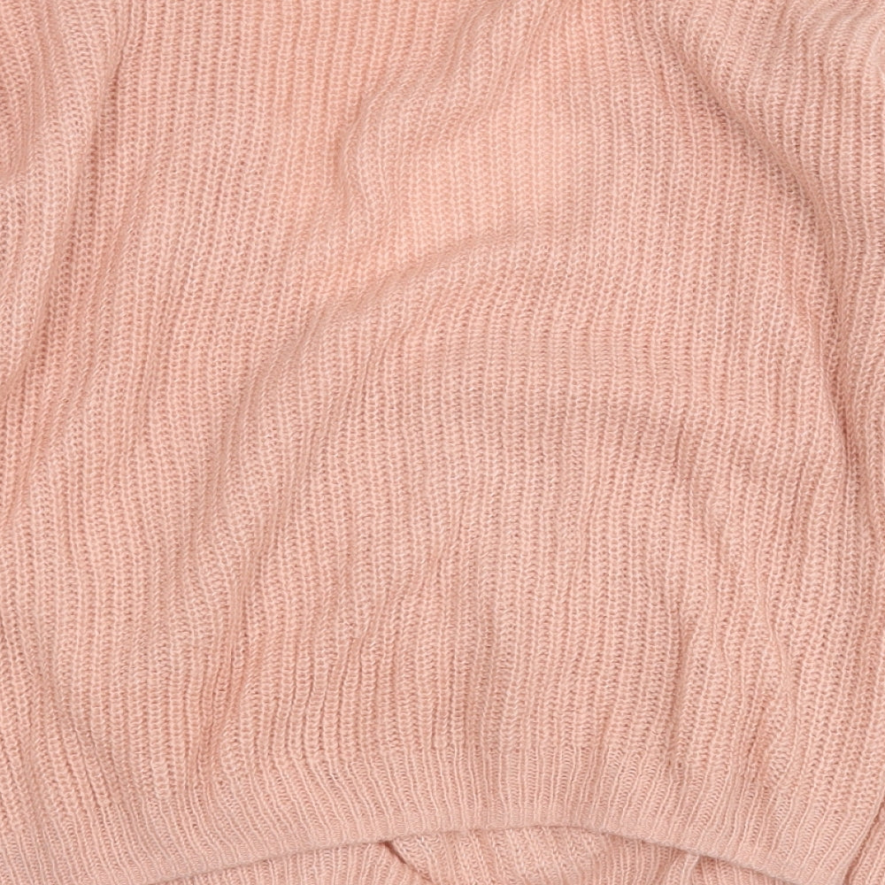 Womens UK Size L Divided Pink Pullover Jumper