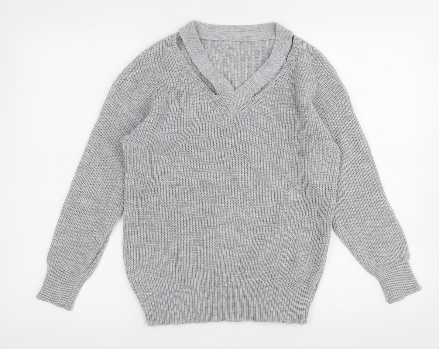 Womens UK Size S Shien Grey Pullover Jumper
