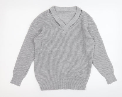 Womens UK Size S Shien Grey Pullover Jumper