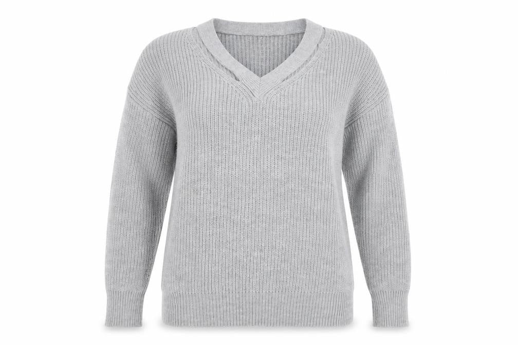 Womens UK Size S Shien Grey Pullover Jumper