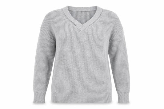Womens UK Size S Shien Grey Pullover Jumper