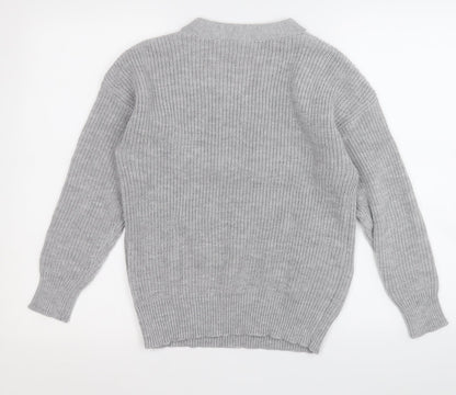 Womens UK Size S Shien Grey Pullover Jumper