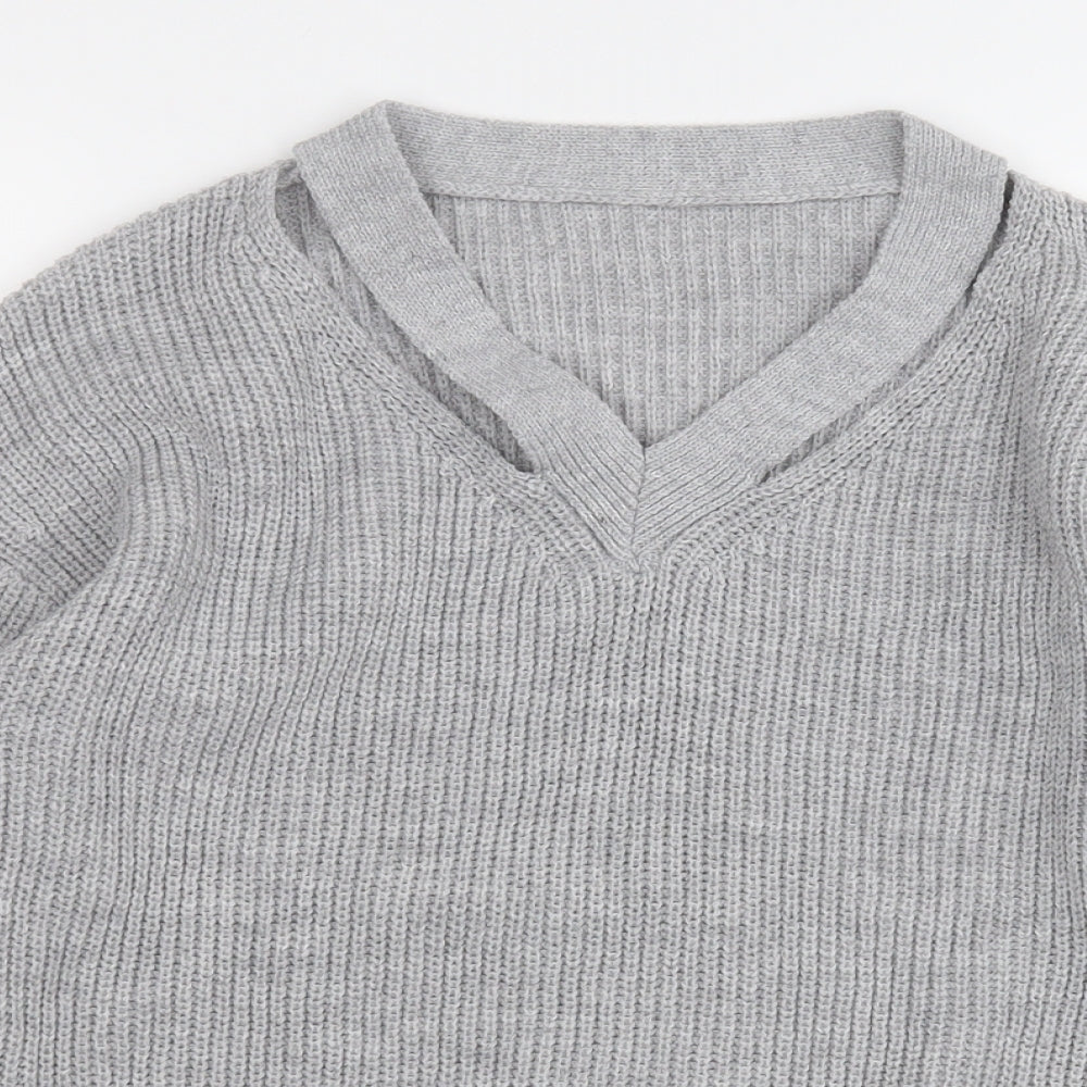 Womens UK Size S Shien Grey Pullover Jumper
