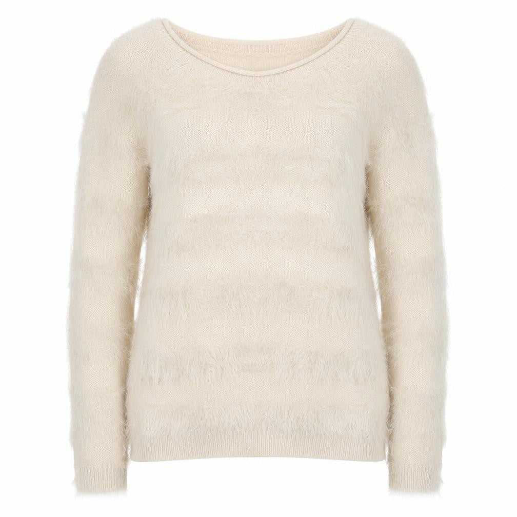 Womens UK Size XS Only Beige Pullover Jumper
