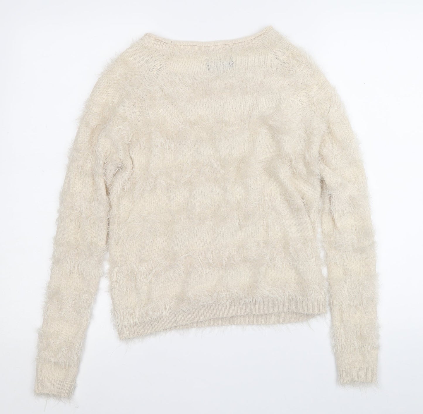 Womens UK Size XS Only Beige Pullover Jumper