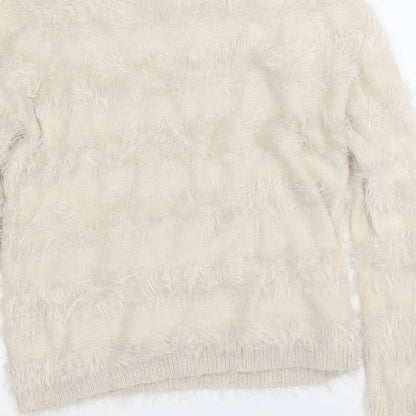 Womens UK Size XS Only Beige Pullover Jumper