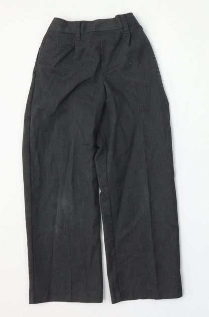 Marks and Spencer Girls Grey  Polyester Capri Trousers Size 6 Years  Regular