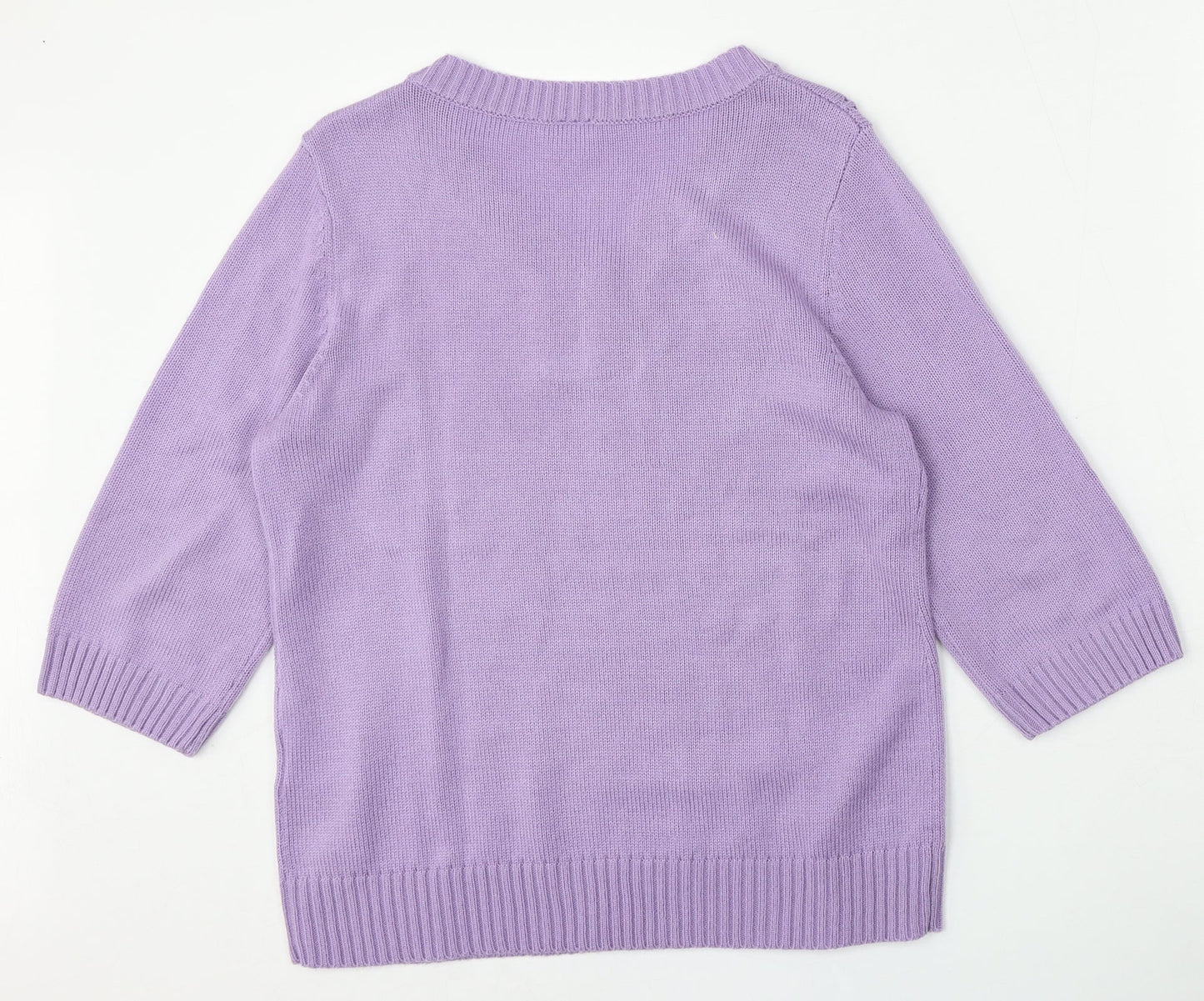 Womens UK Size 14 Preworn Purple Pullover Jumper
