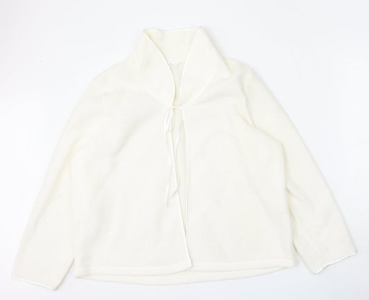 Womens UK Size 16 BM Beige Cardigan Jumper
