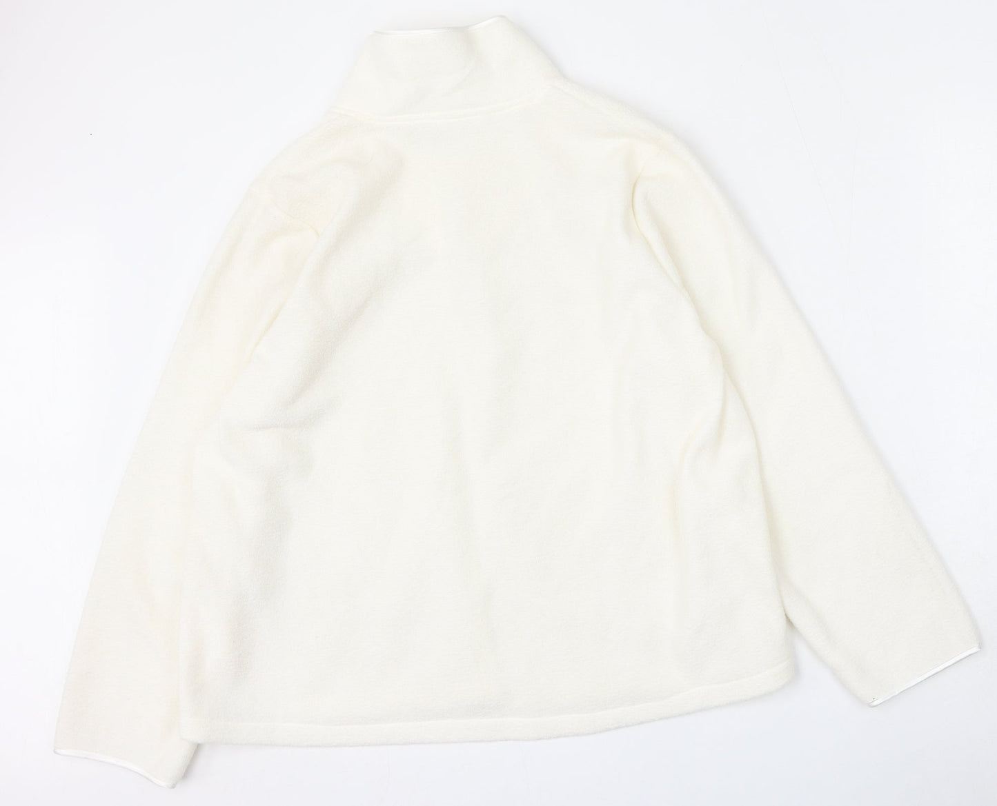 Womens UK Size 16 BM Beige Cardigan Jumper