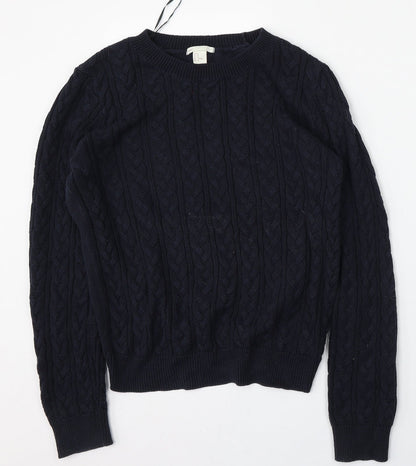 Womens UK Size M H&M Blue Pullover Jumper