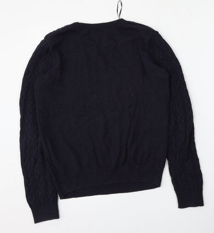 Womens UK Size M H&M Blue Pullover Jumper