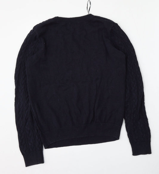 Womens UK Size M H&M Blue Pullover Jumper