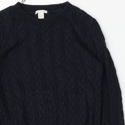 Womens UK Size M H&M Blue Pullover Jumper