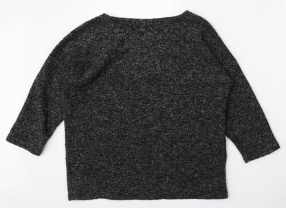 Womens UK Size L Yessica Grey Pullover Jumper