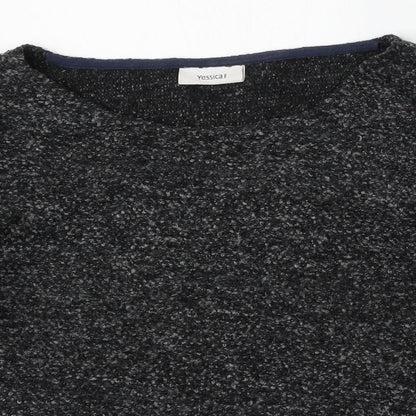 Womens UK Size L Yessica Grey Pullover Jumper