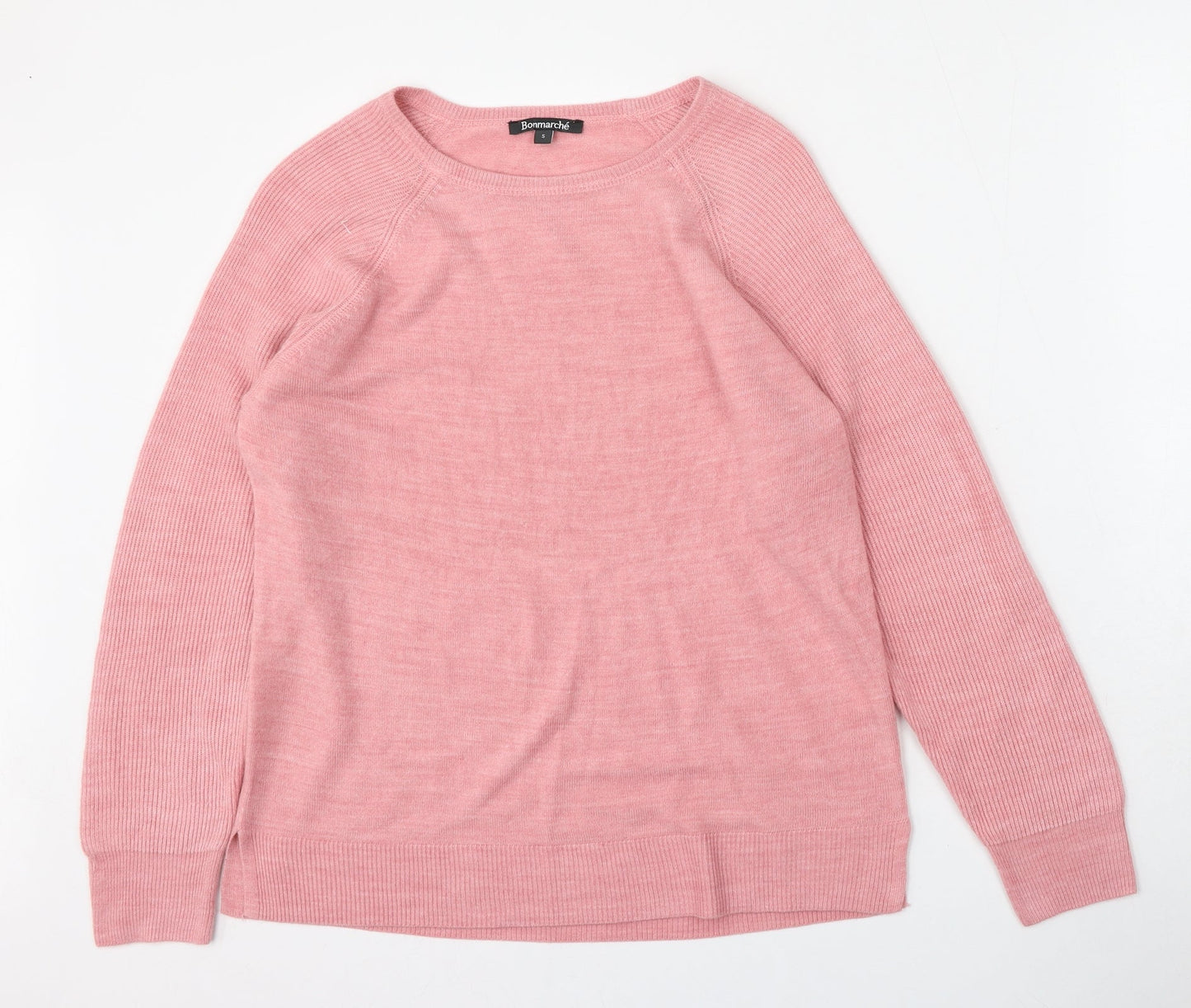 Womens UK Size S Bonmarché Pink Pullover Jumper